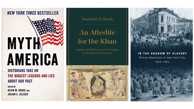 Features book cover from most recent faculty books; also featured on History's own Faculty Books webpage