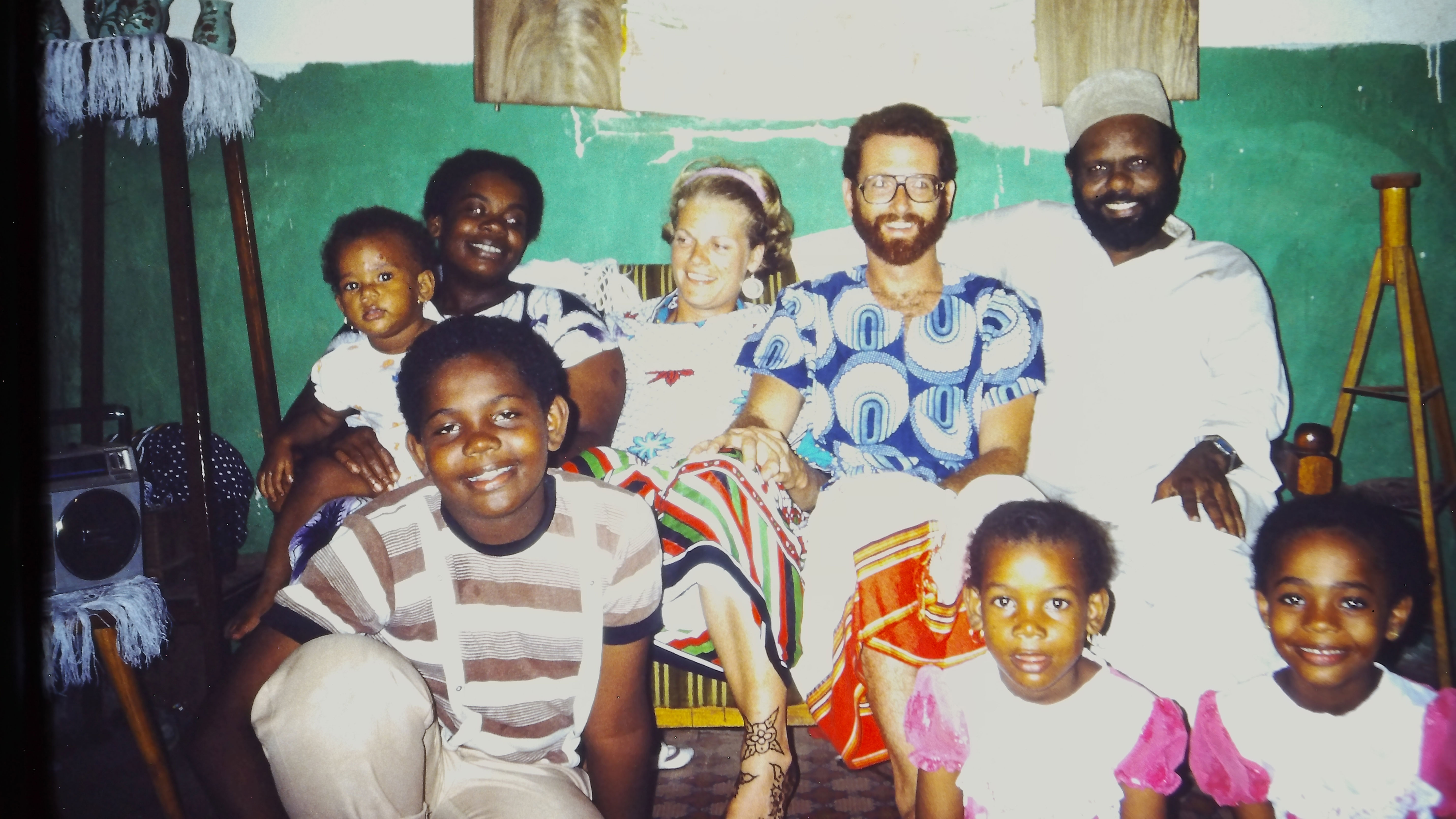 3. Mau and Khadija and children, Lamu, 1988.