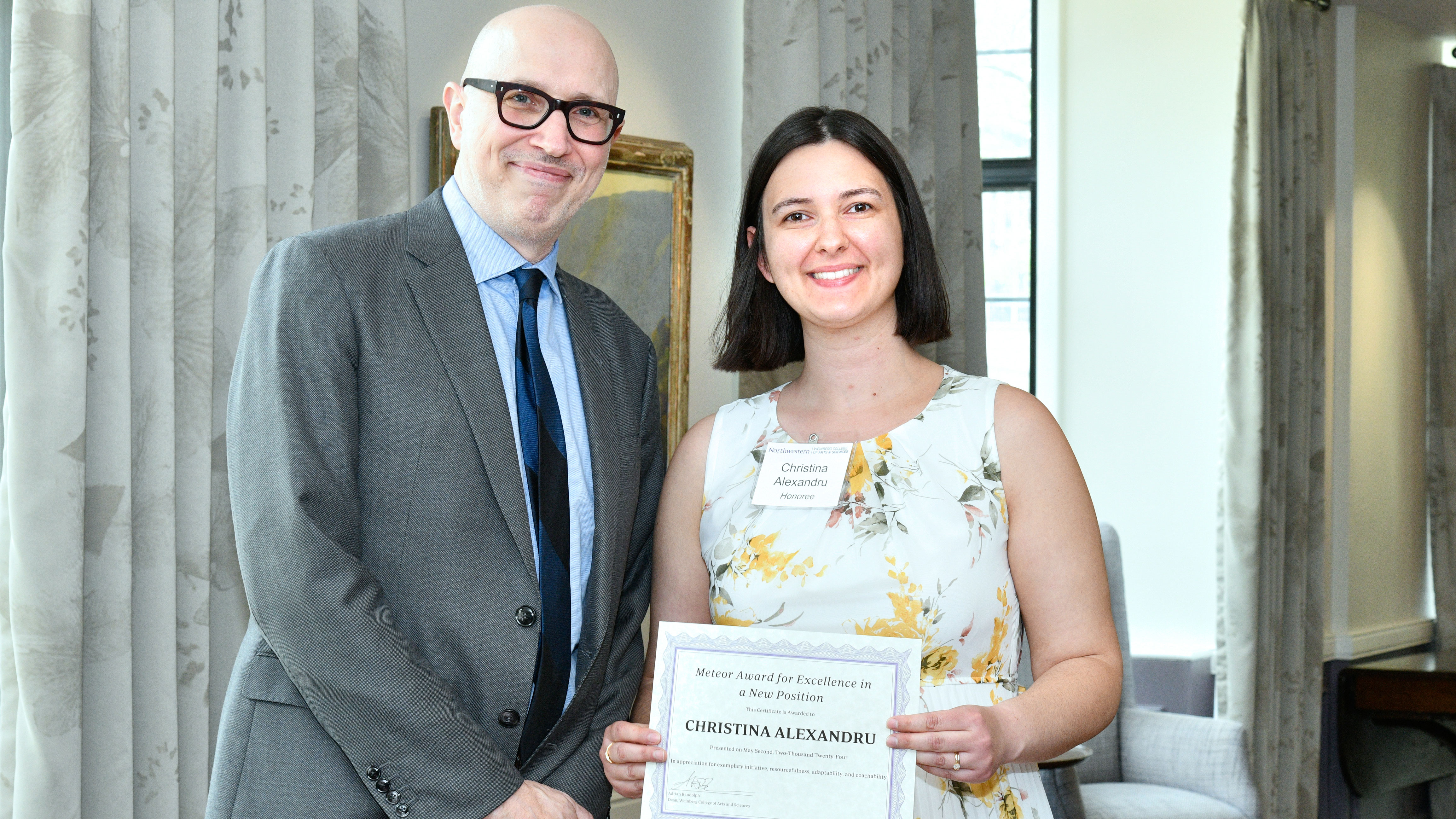 Christina Alexandru and Dean Randolph