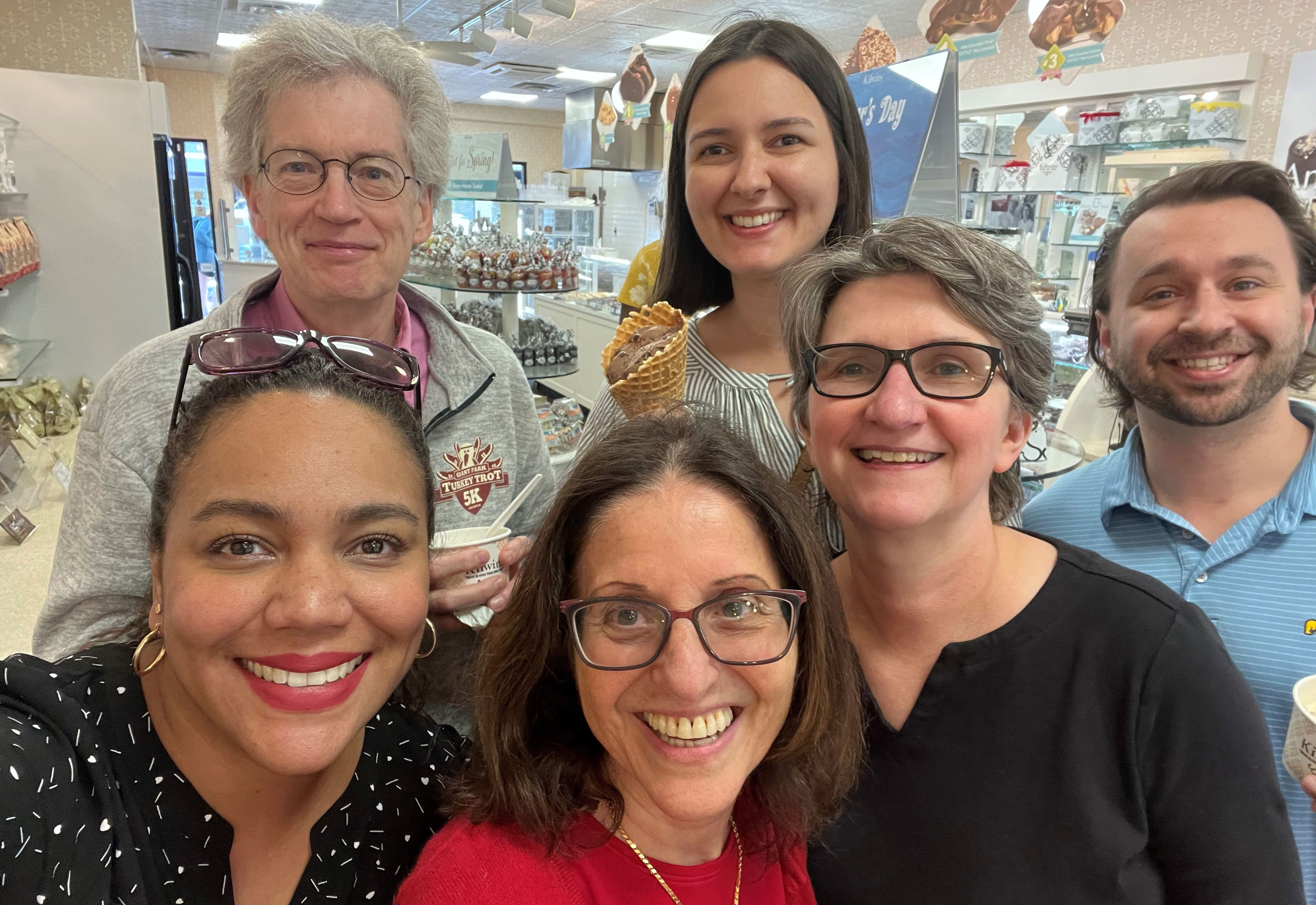 staff at kilwans for ice cream