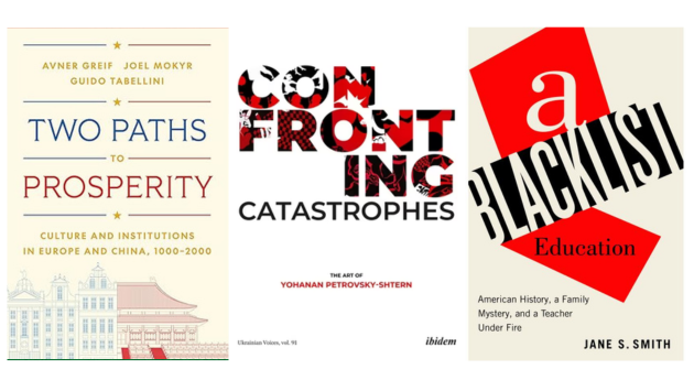Features book cover from most recent faculty books; also featured on History's own Faculty Books webpage