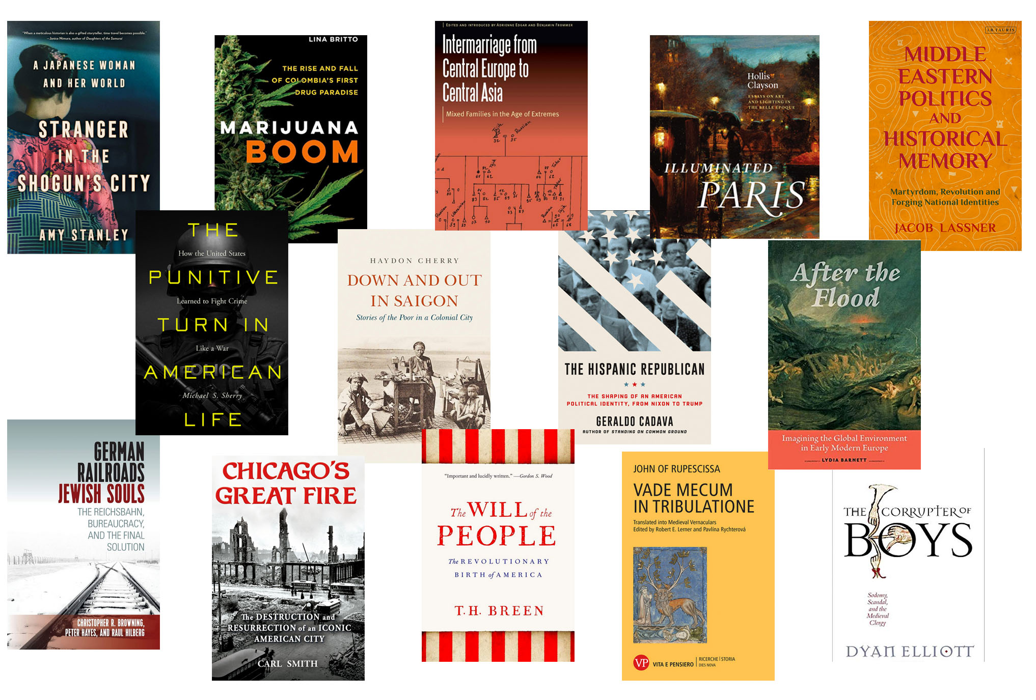 Image of books recently published