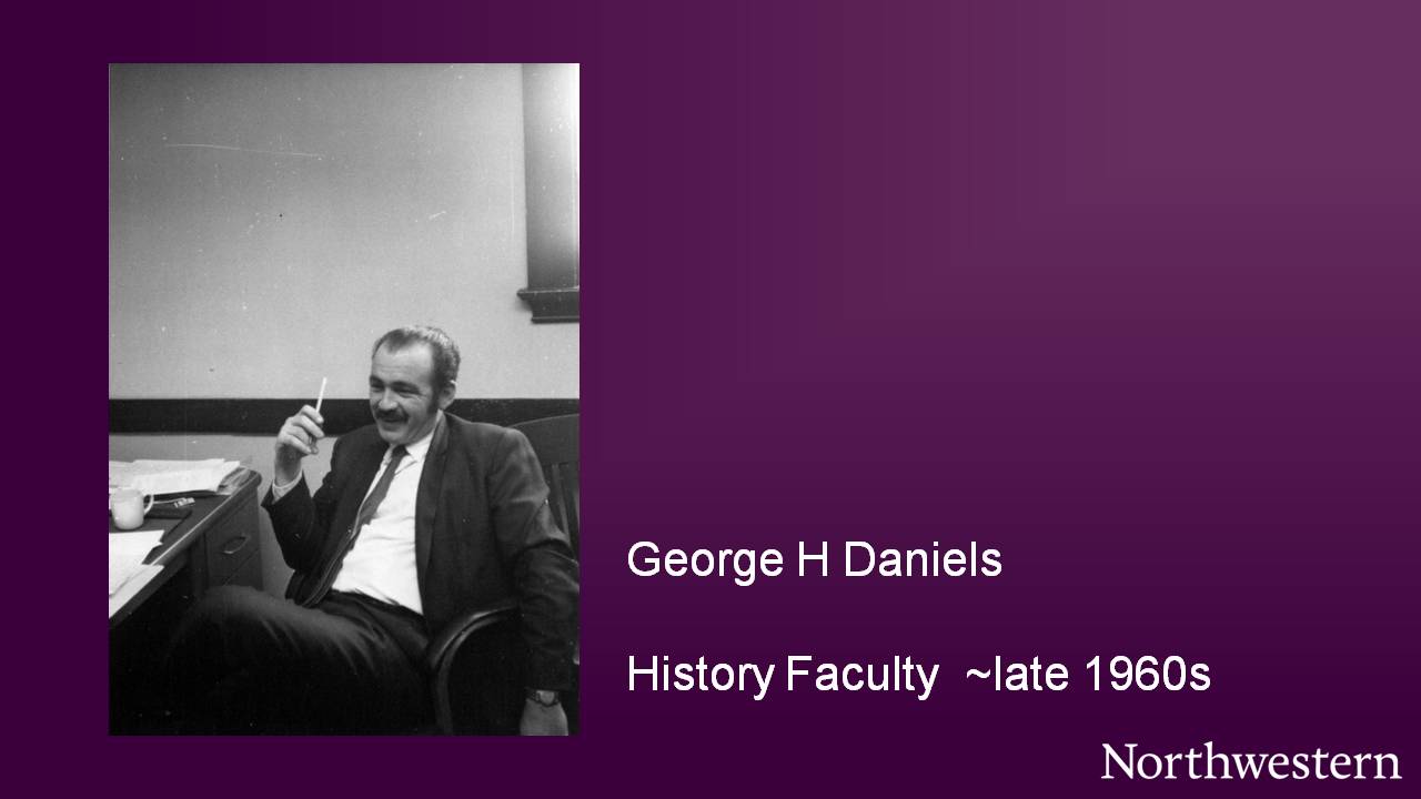 George H Daniels, History Faculty ~late 1960s