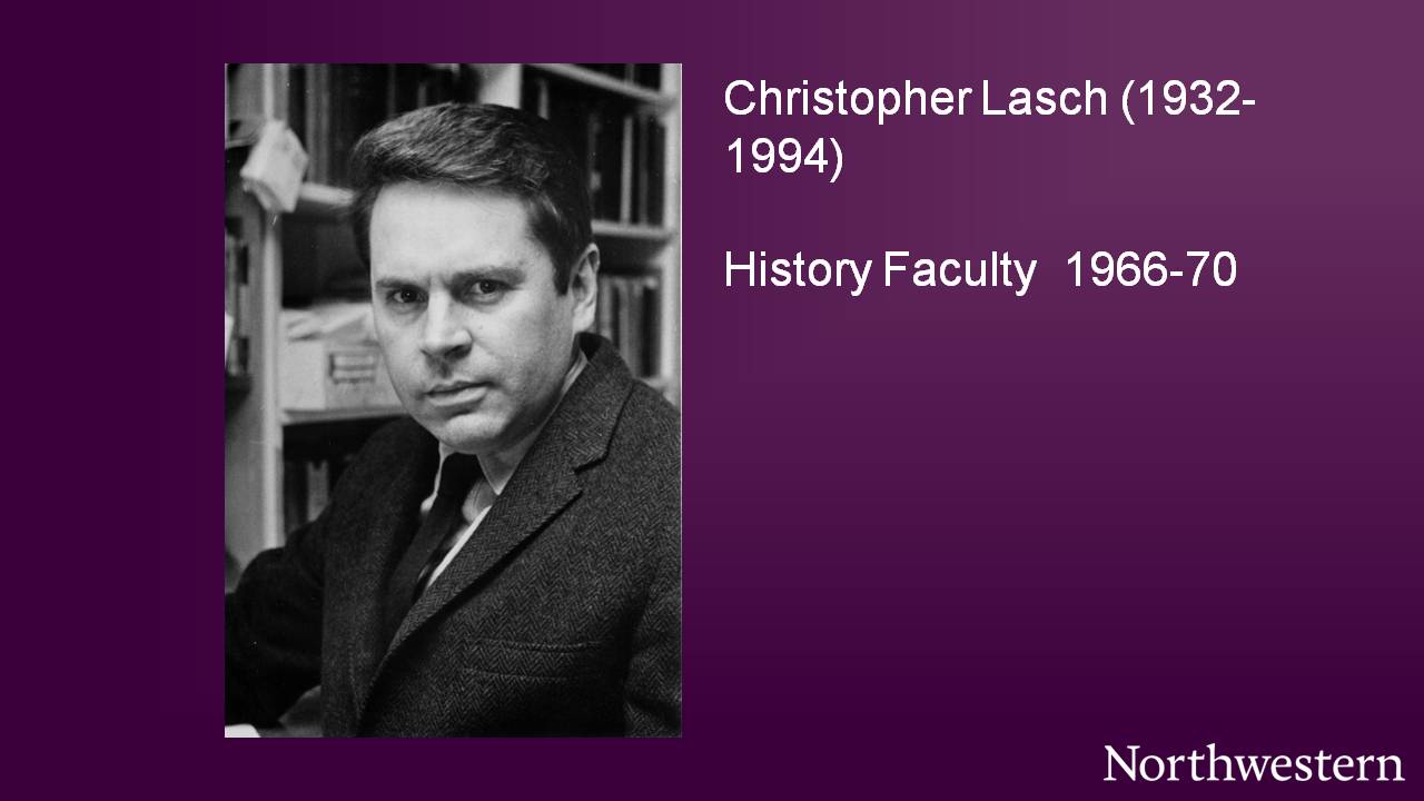 Christopher Lasch (1932-1994), History Faculty 1966-70