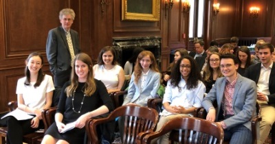 Professor Kevin Boyle with undergraduate award winners