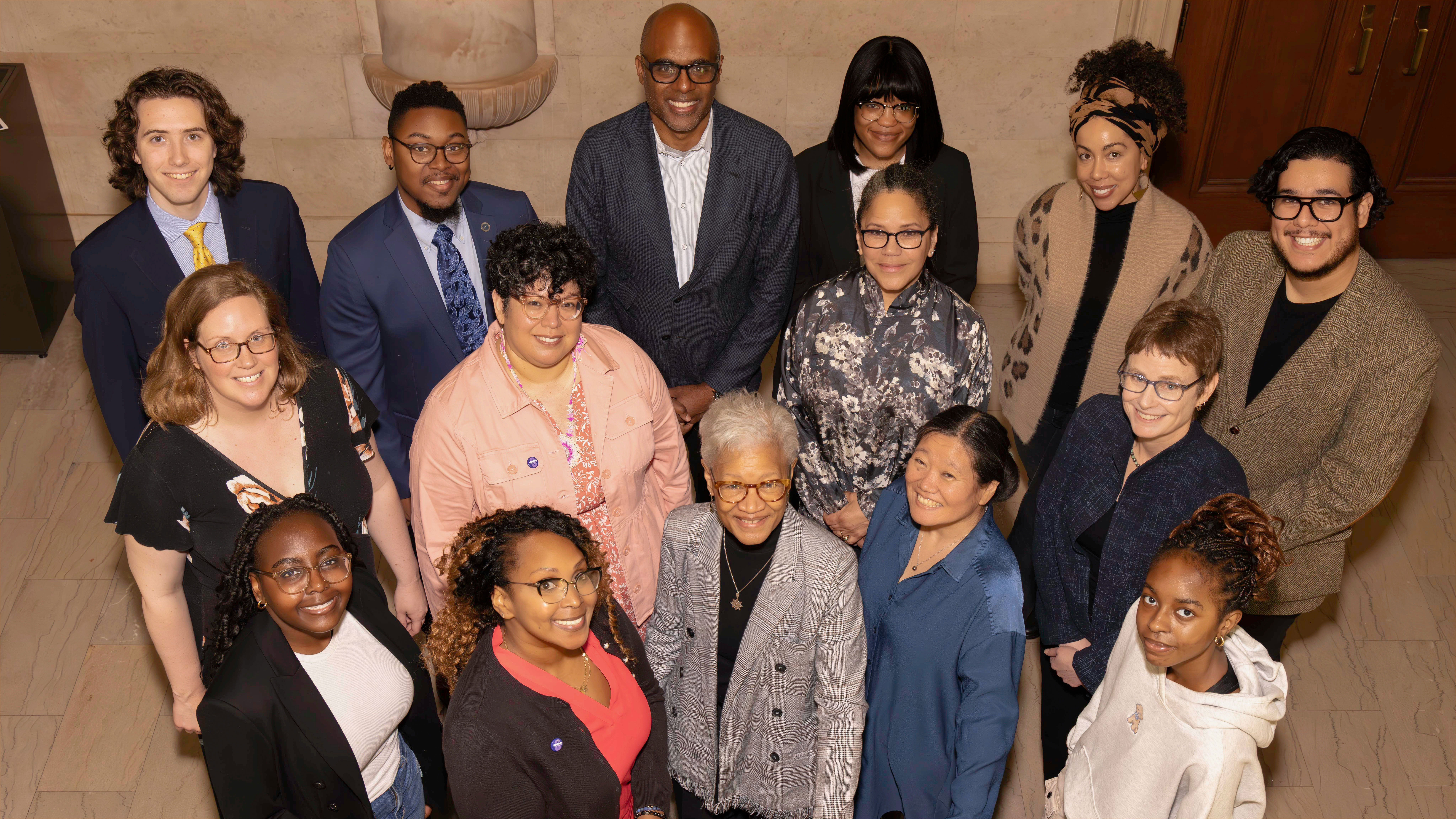 Group photo of Shorefront research board