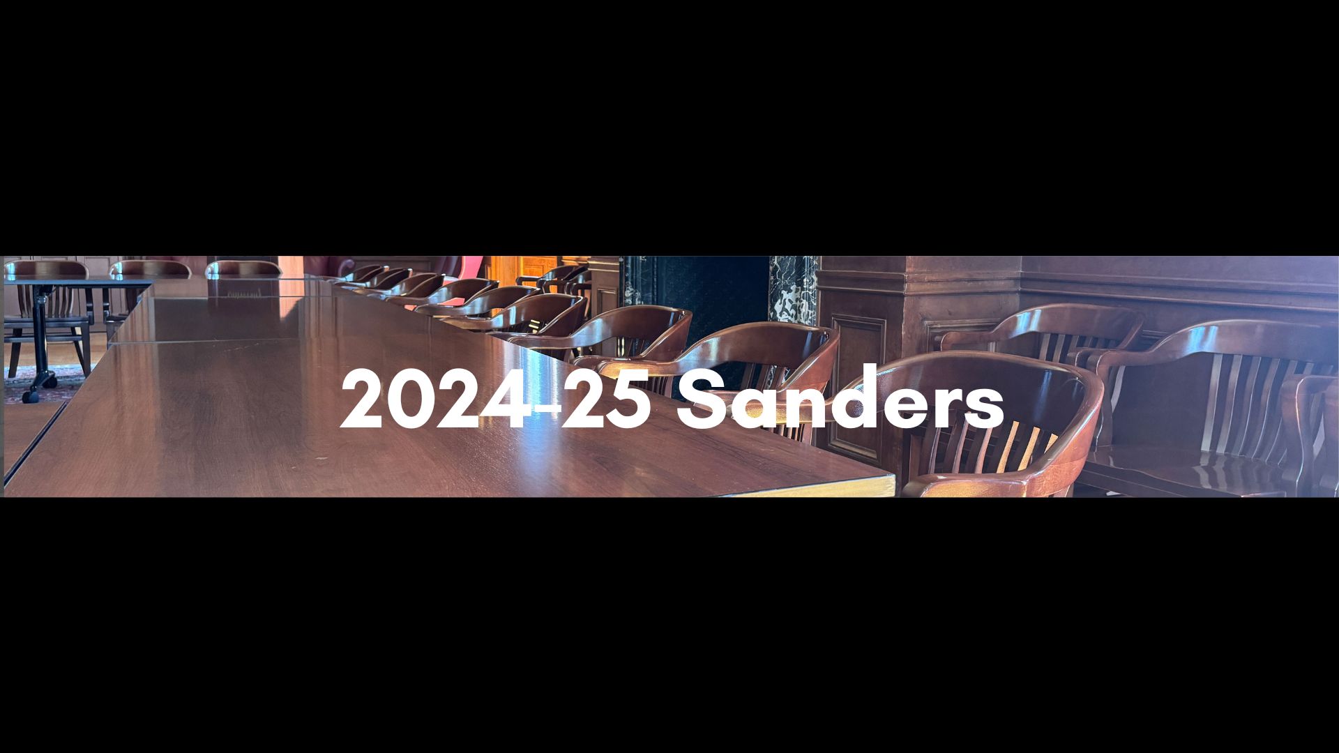 Sanders meets in Harris 108 Leopold room