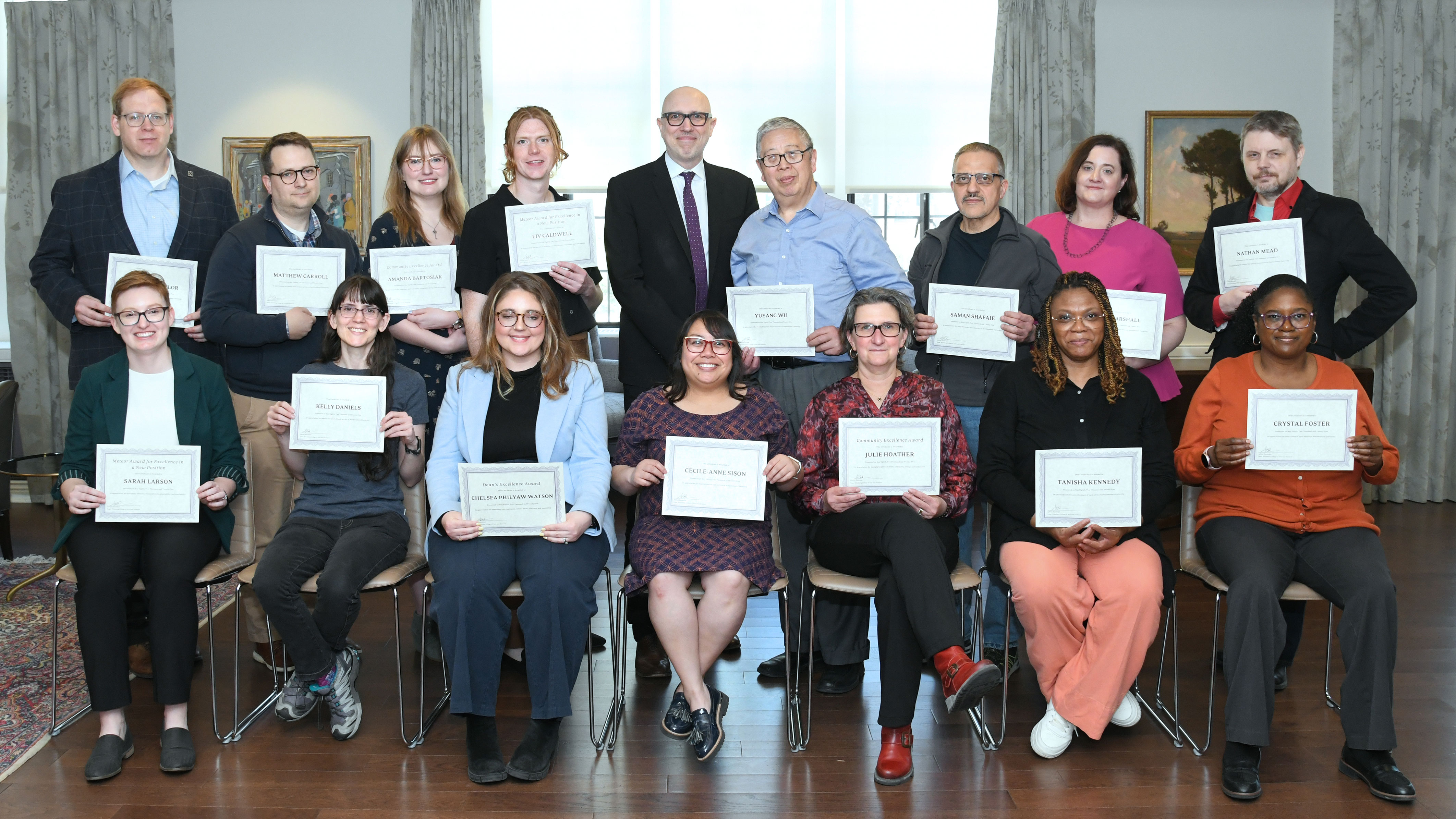 Staff Recognition Award Winners Group Photo