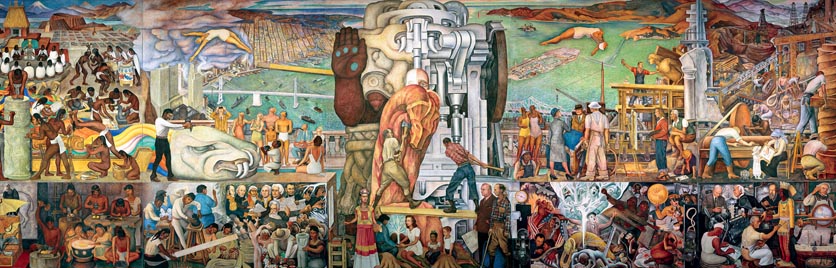 Diego Rivera, "Pan-American Unity Mural," 1940, City College of San Francisco.  