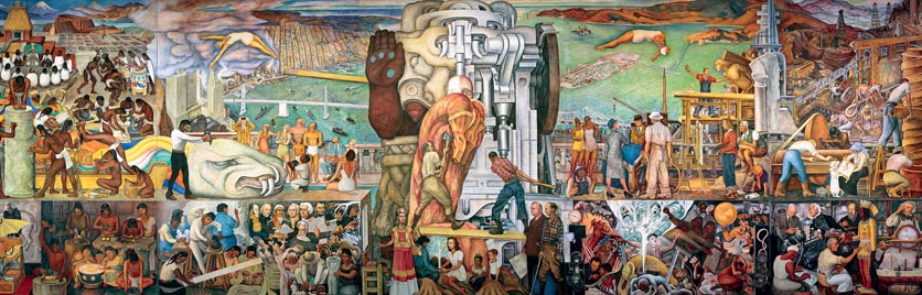 Diego Rivera, "Pan-American Unity Mural," 1940, City College of San Francisco.